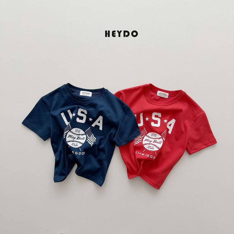 Heydo - Korean Children Fashion - #littlefashionista - USA Baseball Tee