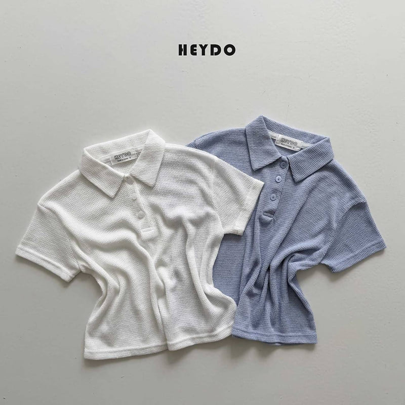 Heydo - Korean Children Fashion - #littlefashionista - Knit Collar Tee - 7