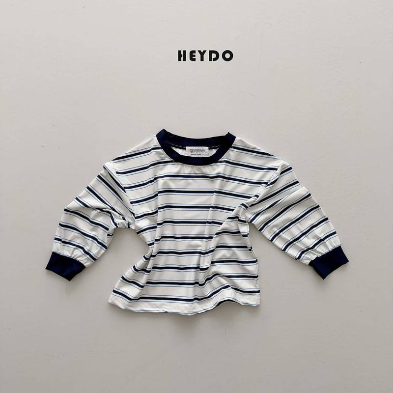 Heydo - Korean Children Fashion - #magicofchildhood - Ocean Stripe Rash Guard Tee - 6