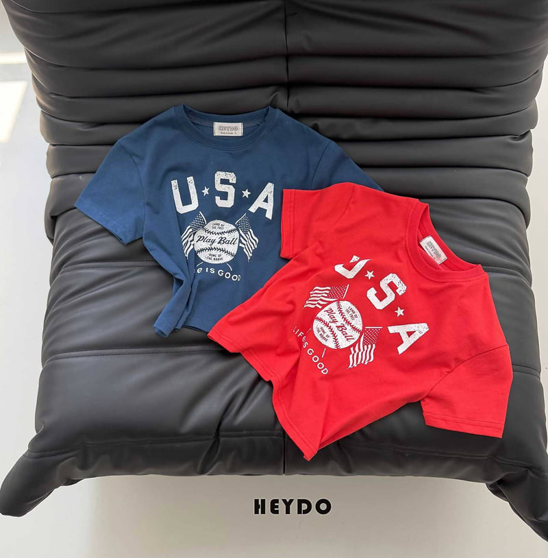 Heydo - Korean Children Fashion - #minifashionista - USA Baseball Tee - 3
