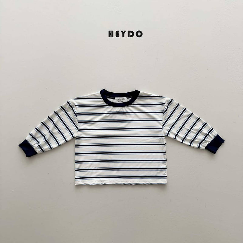 Heydo - Korean Children Fashion - #minifashionista - Ocean Stripe Rash Guard Tee - 7