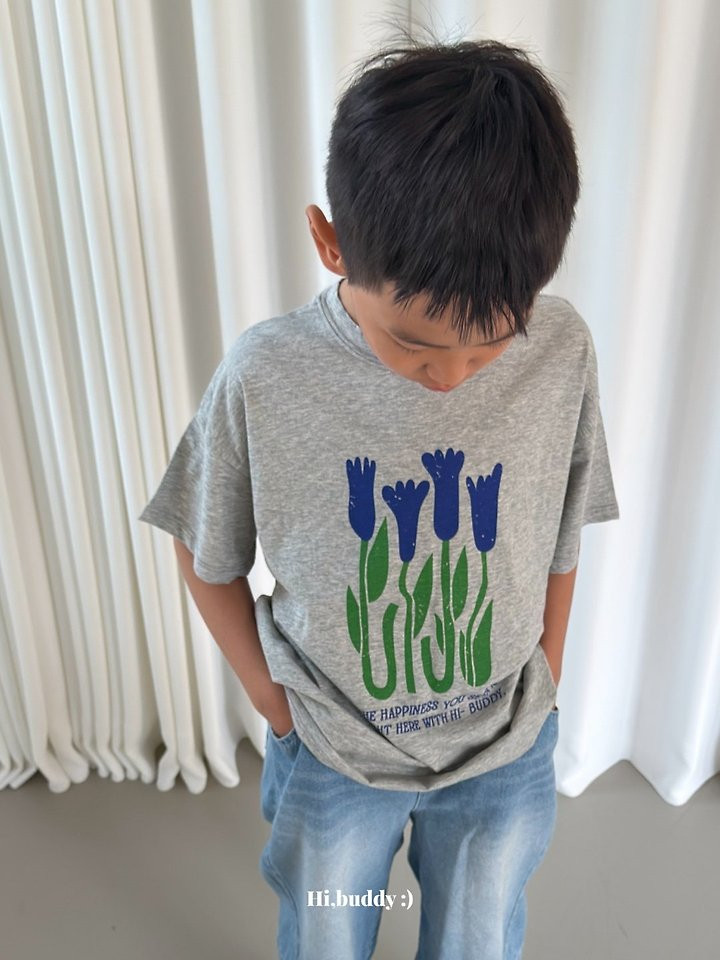 Hi buddy - Korean Children Fashion - #childrensboutique - Buddy Flower Tee - 4