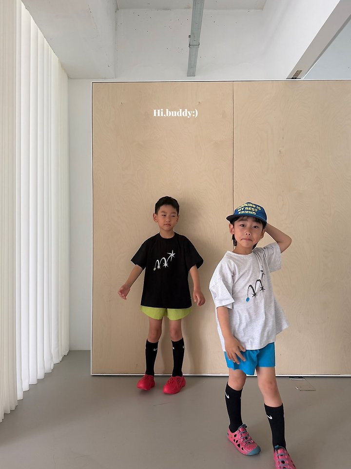 Hi buddy - Korean Children Fashion - #discoveringself - Three Star Tee - 3