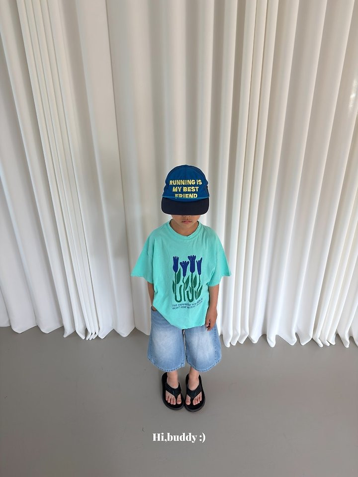 Hi buddy - Korean Children Fashion - #kidsshorts - Buddy Flower Tee - 7