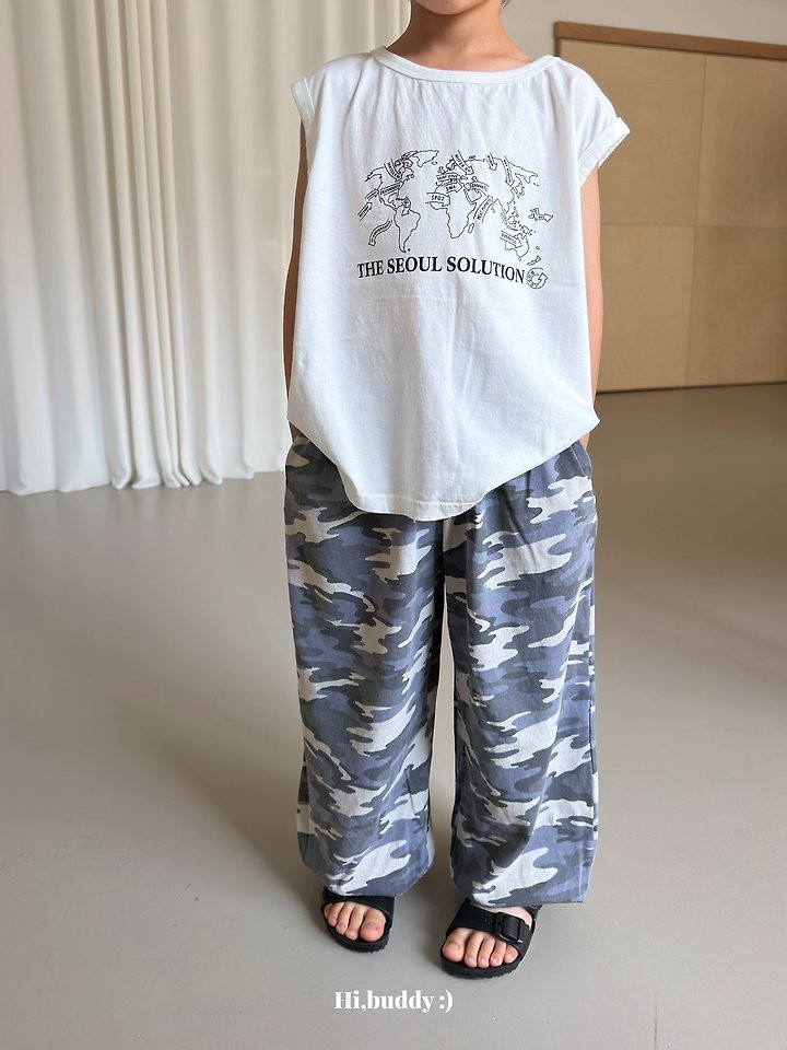 Hi buddy - Korean Children Fashion - #kidsshorts - Seoul Sleeveless Tee - 3