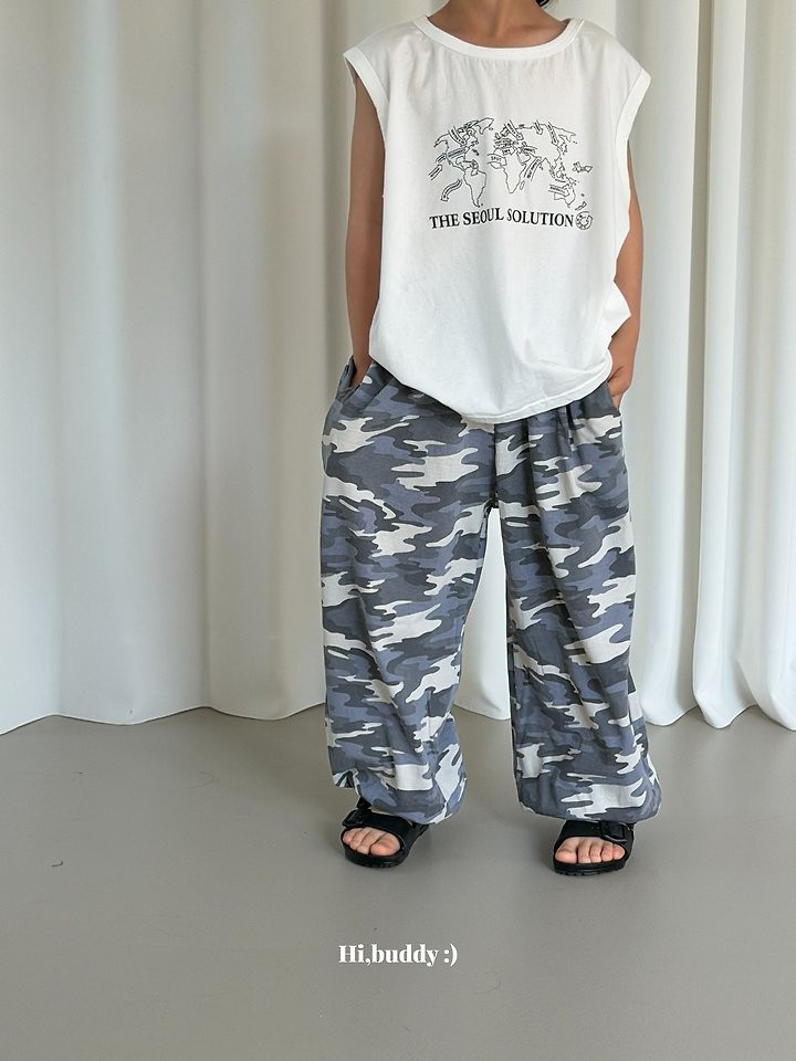 Hi buddy - Korean Children Fashion - #kidsshorts - Seoul Sleeveless Tee - 4