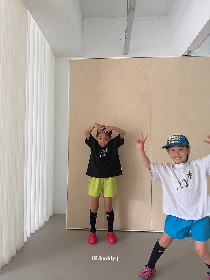 Hi buddy - Korean Children Fashion - #kidzfashiontrend - Three Star Tee - 7