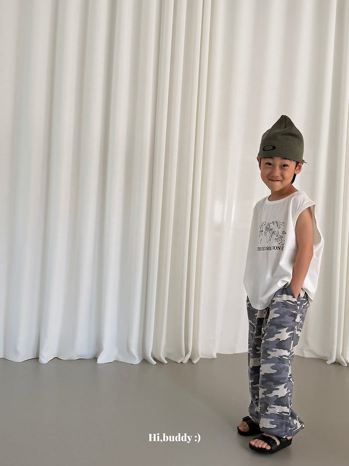 Hi buddy - Korean Children Fashion - #kidzfashiontrend - Seoul Sleeveless Tee - 5