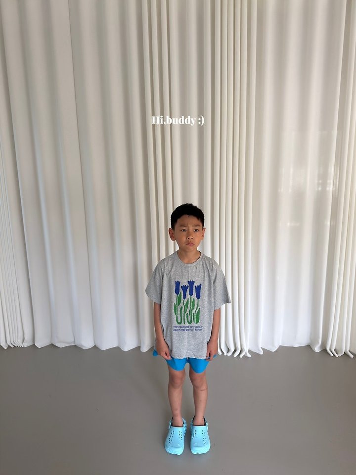 Hi buddy - Korean Children Fashion - #magicofchildhood - Buddy Flower Tee - 12
