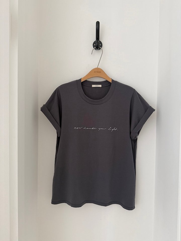 Hiyann - Korean Women Fashion - #womensfashion - Never Tee - 4