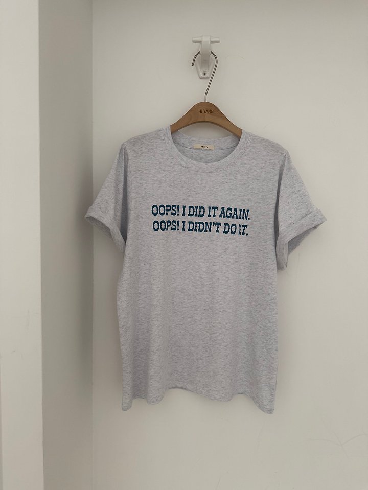 Hiyann - Korean Women Fashion - #momslook - Oops Tee - 3