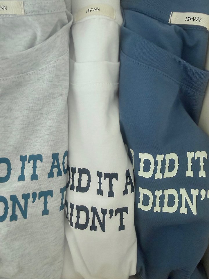 Hiyann - Korean Women Fashion - #vintageinspired - Oops Tee - 9