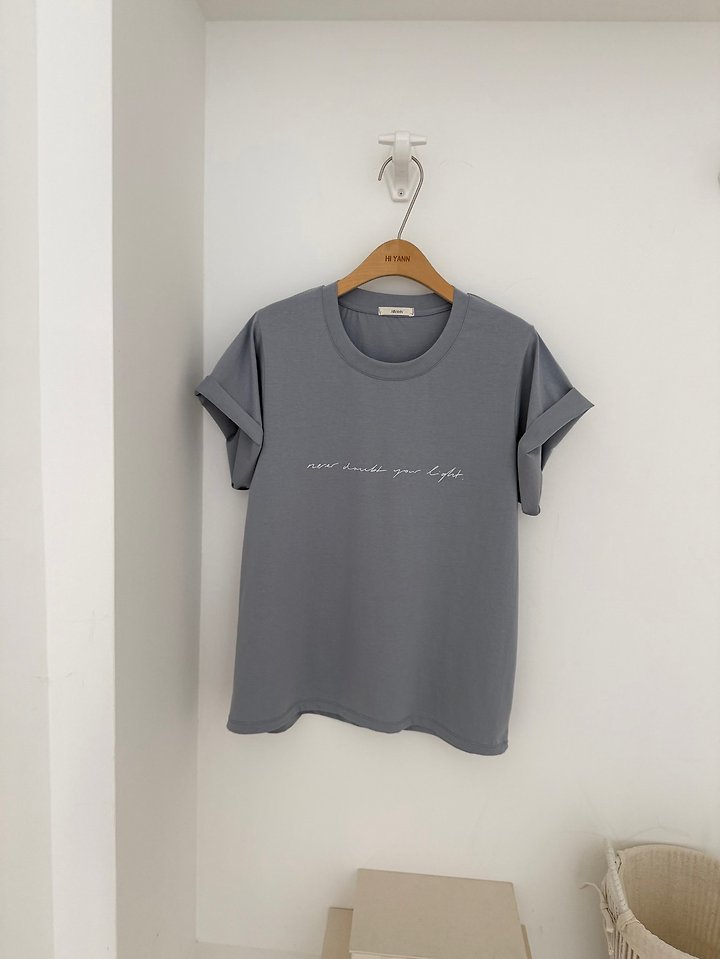 Hiyann - Korean Women Fashion - #womensfashion - Never Tee - 3