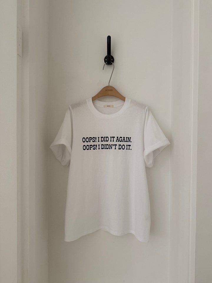 Hiyann - Korean Women Fashion - #womensfashion - Oops Tee - 2