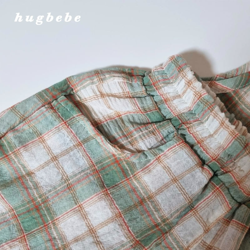 Hug Bebe - Korean Baby Fashion - #babyboutique - Picnic Check Set - 8