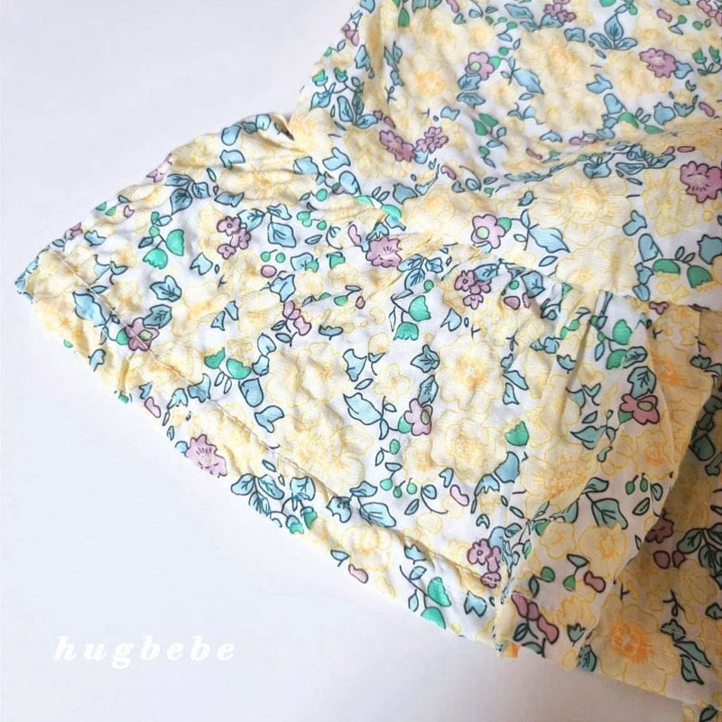 Hug Bebe - Korean Baby Fashion - #babyboutiqueclothing - Puffy Flower Set - 5