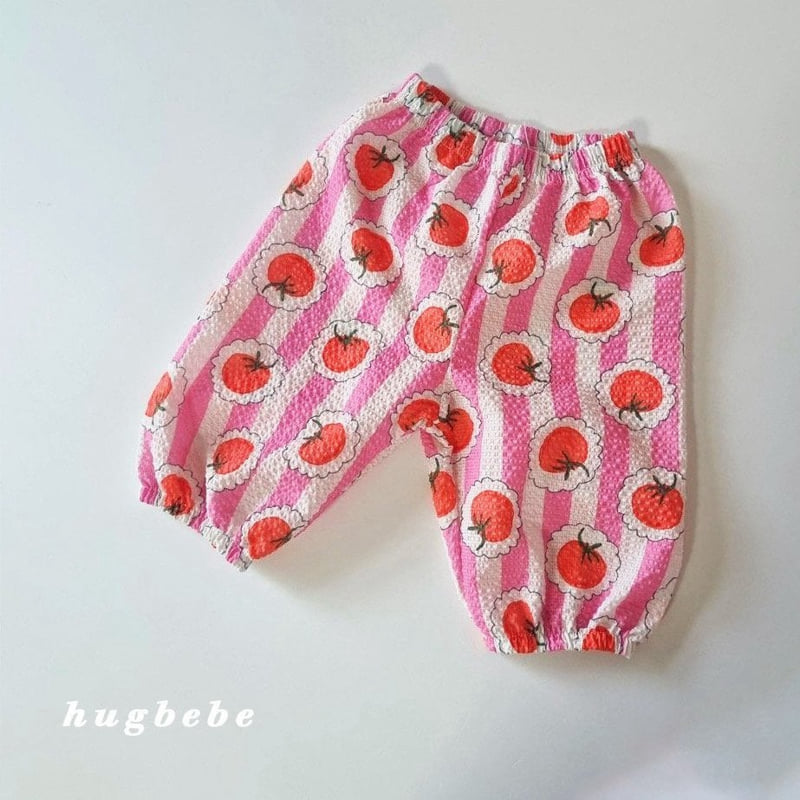 Hug Bebe - Korean Baby Fashion - #babyboutiqueclothing - Tomato Cropped Pants