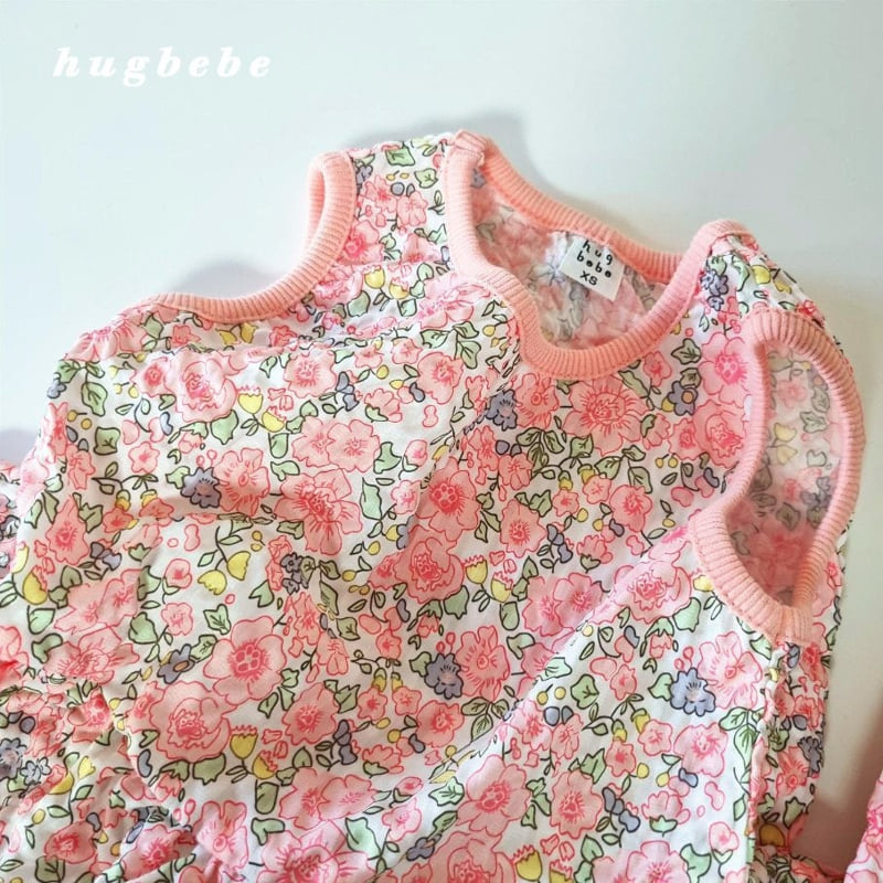 Hug Bebe - Korean Baby Fashion - #babyfashion - Puffy Flower Set - 7