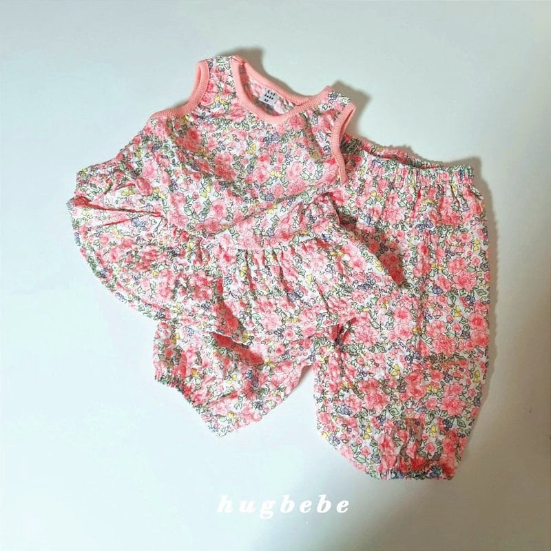 Hug Bebe - Korean Baby Fashion - #babygirlfashion - Puffy Flower Set - 9