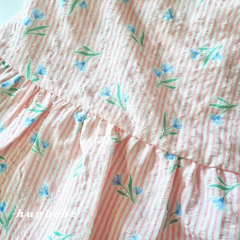 Hug Bebe - Korean Baby Fashion - #babylifestyle - Breeze Flower Set - 9