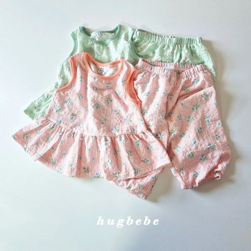 Hug Bebe - Korean Baby Fashion - #babyoninstagram - Breeze Flower Set - 10