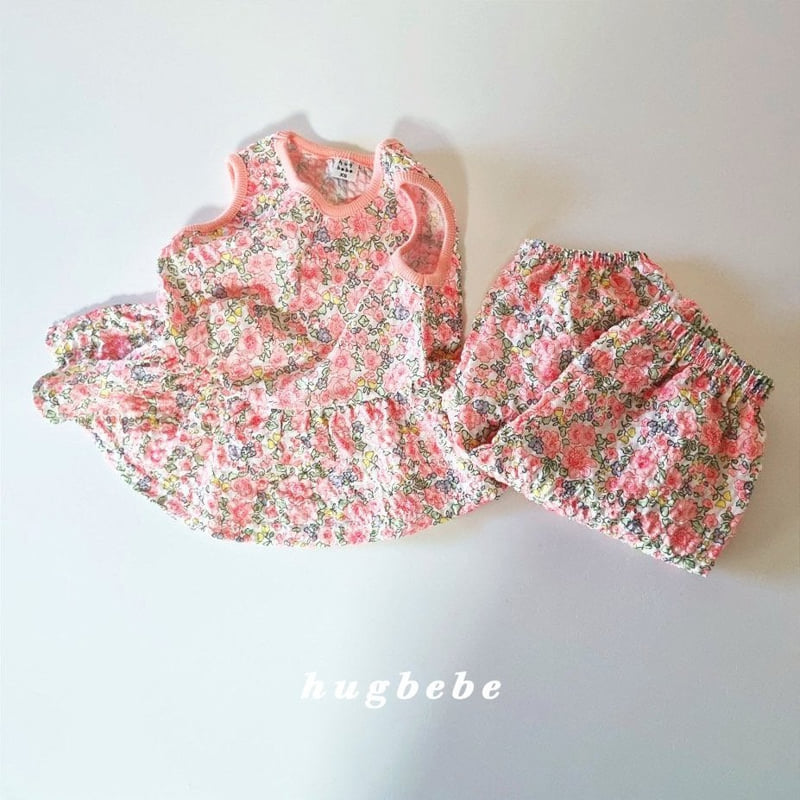 Hug Bebe - Korean Baby Fashion - #babyootd - Puffy Flower Set - 12