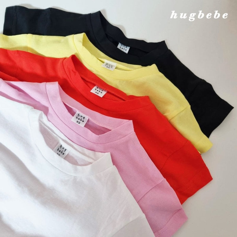Hug Bebe - Korean Baby Fashion - #babyoutfit - 60s Cotton Solid Short Sleeve Tee