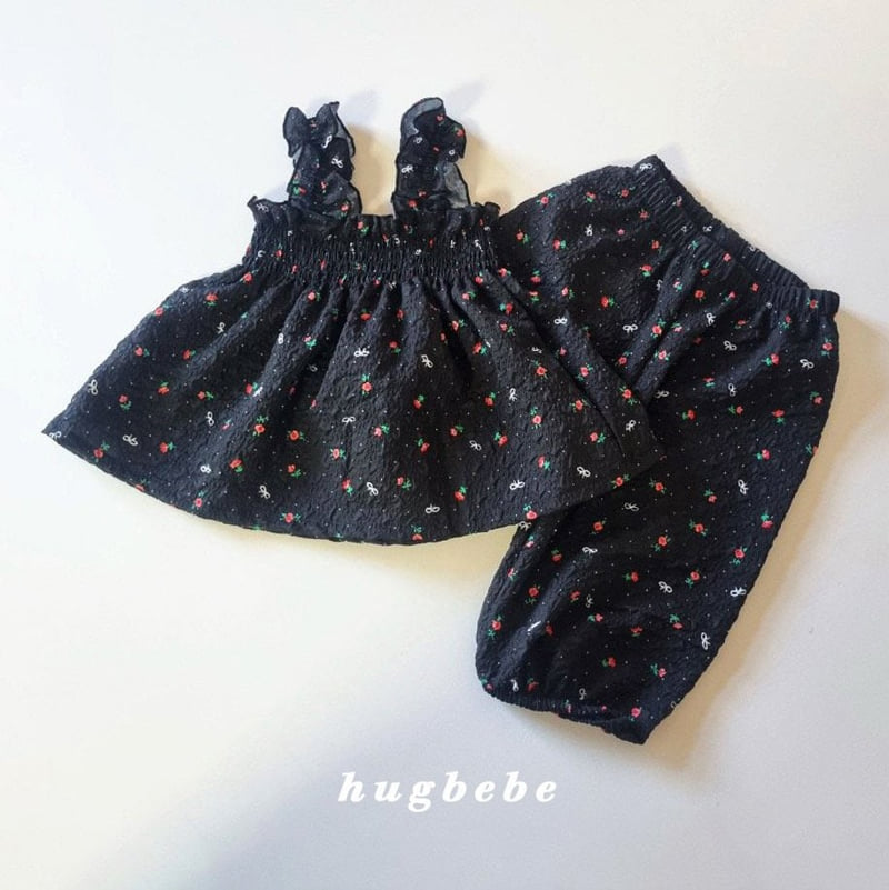 Hug Bebe - Korean Baby Fashion - #babywear - Flora Smocked Set - 3