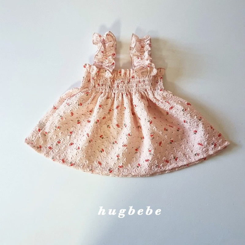 Hug Bebe - Korean Baby Fashion - #babywear - Flora Smocked Set - 4
