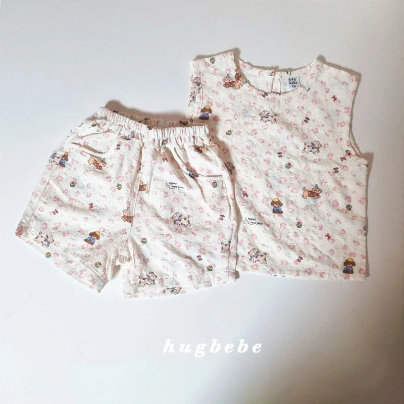 Hug Bebe - Korean Baby Fashion - #onlinebabyboutique - Play Puppy Set - 3