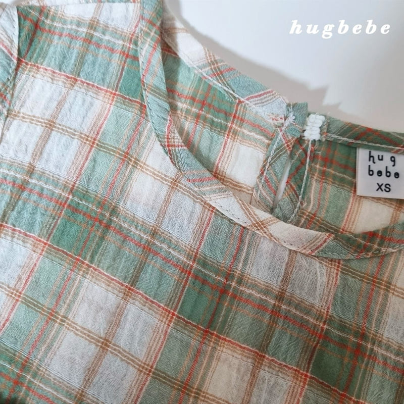 Hug Bebe - Korean Baby Fashion - #onlinebabyshop - Picnic Check Set - 6