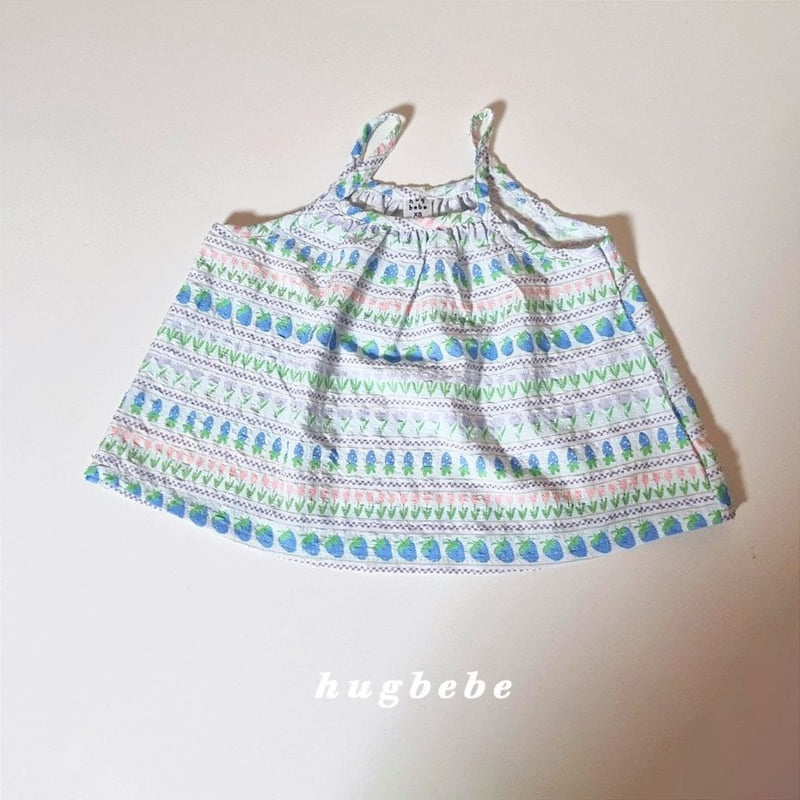 Hug Bebe - Korean Baby Fashion - #onlinebabyshop - Fruity Strap Sleeveless Set - 3