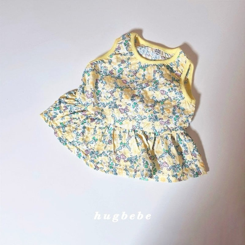 Hug Bebe - Korean Baby Fashion - #onlinebabyshop - Puffy Flower Set - 2