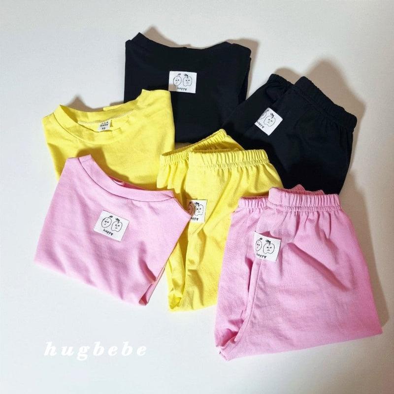 Hug Bebe - Korean Baby Fashion - #onlinebabyboutique - 60s Cotton Solid Short Sleeve Tee - 4