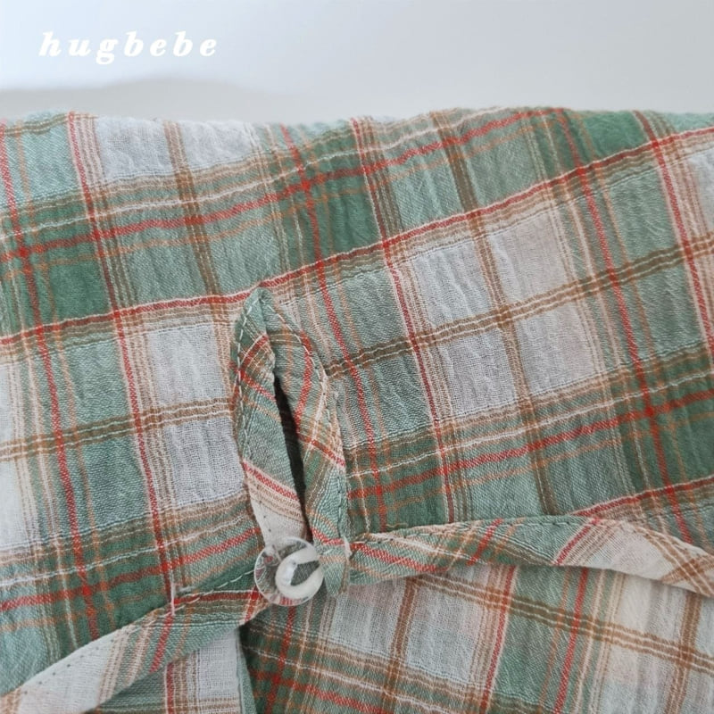 Hug Bebe - Korean Baby Fashion - #smilingbaby - Picnic Check Set - 7