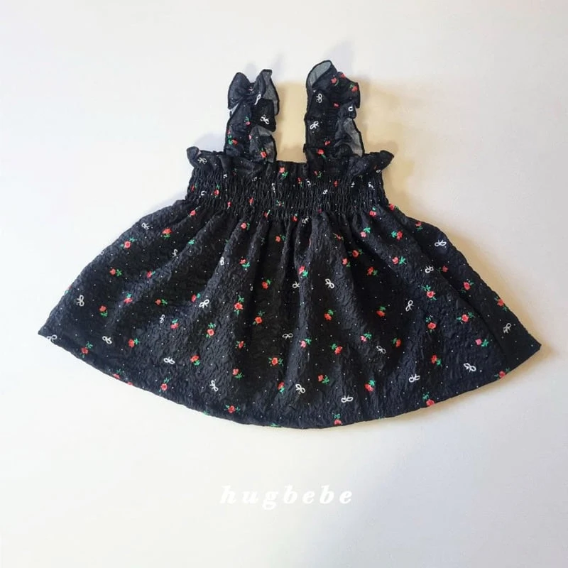 Hug Bebe - Korean Baby Fashion - #smilingbaby - Flora Smocked Set - 6