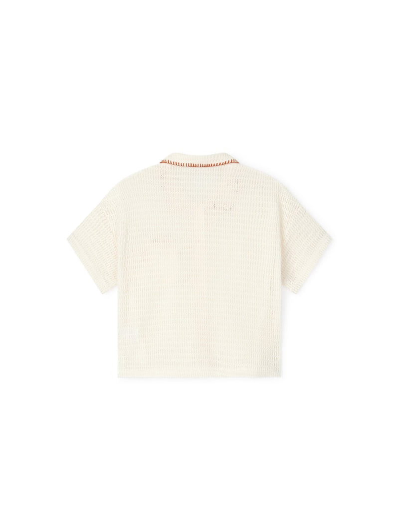 I Under Stand - Korean Children Fashion - #childofig - Crochet Shirt - 2