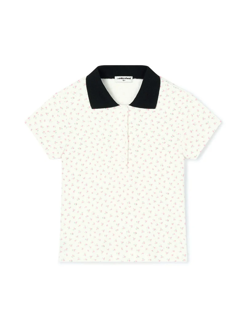 I Under Stand - Korean Children Fashion - #childofig - Flower Collar Tee