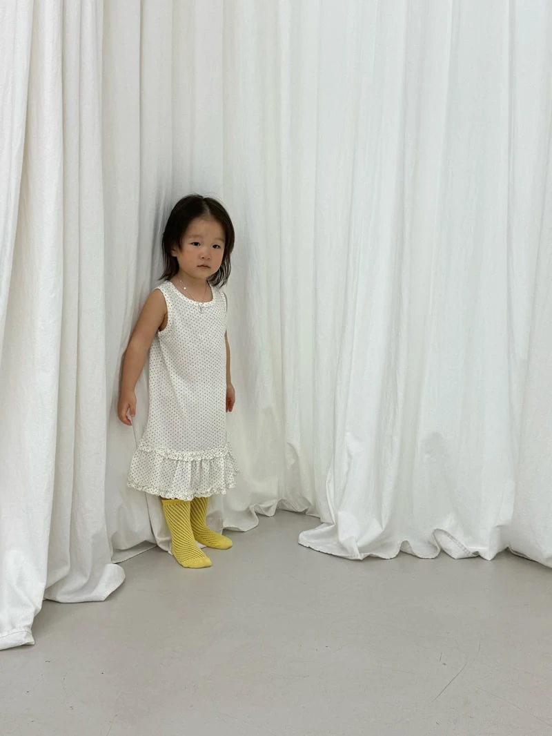 I Under Stand - Korean Children Fashion - #childofig - Frill Sleeveless One-piece - 11