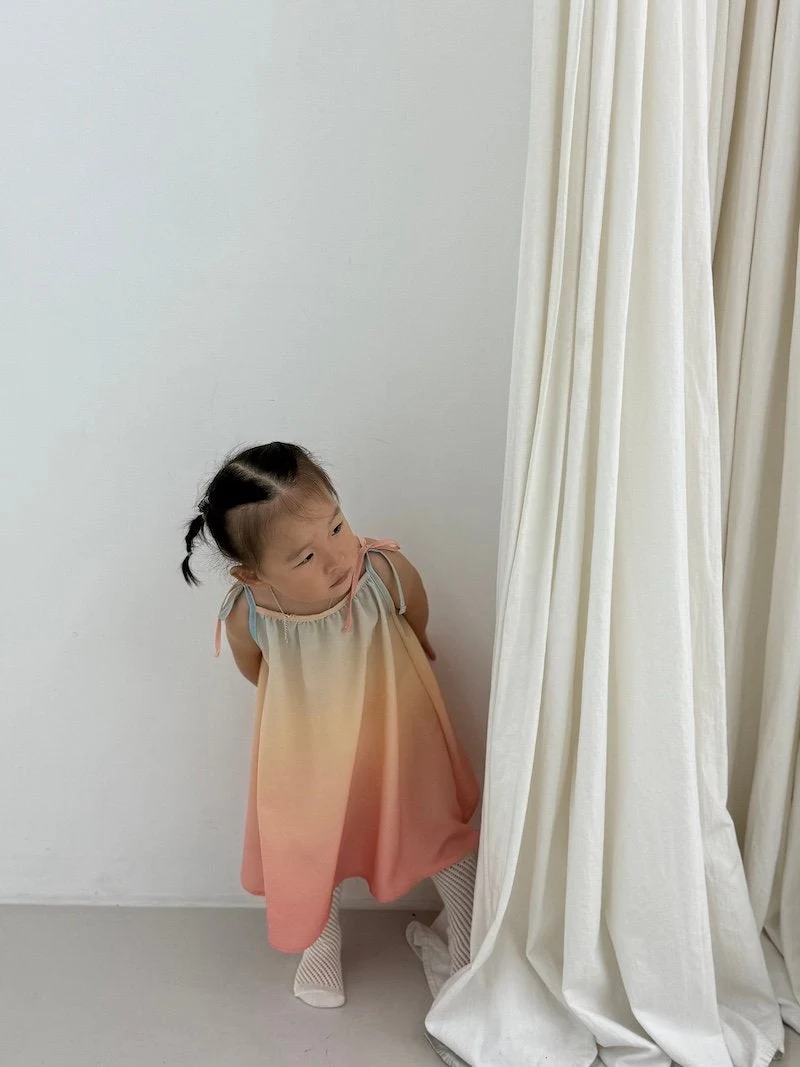 I Under Stand - Korean Children Fashion - #childofig - Gradient One-piece - 10