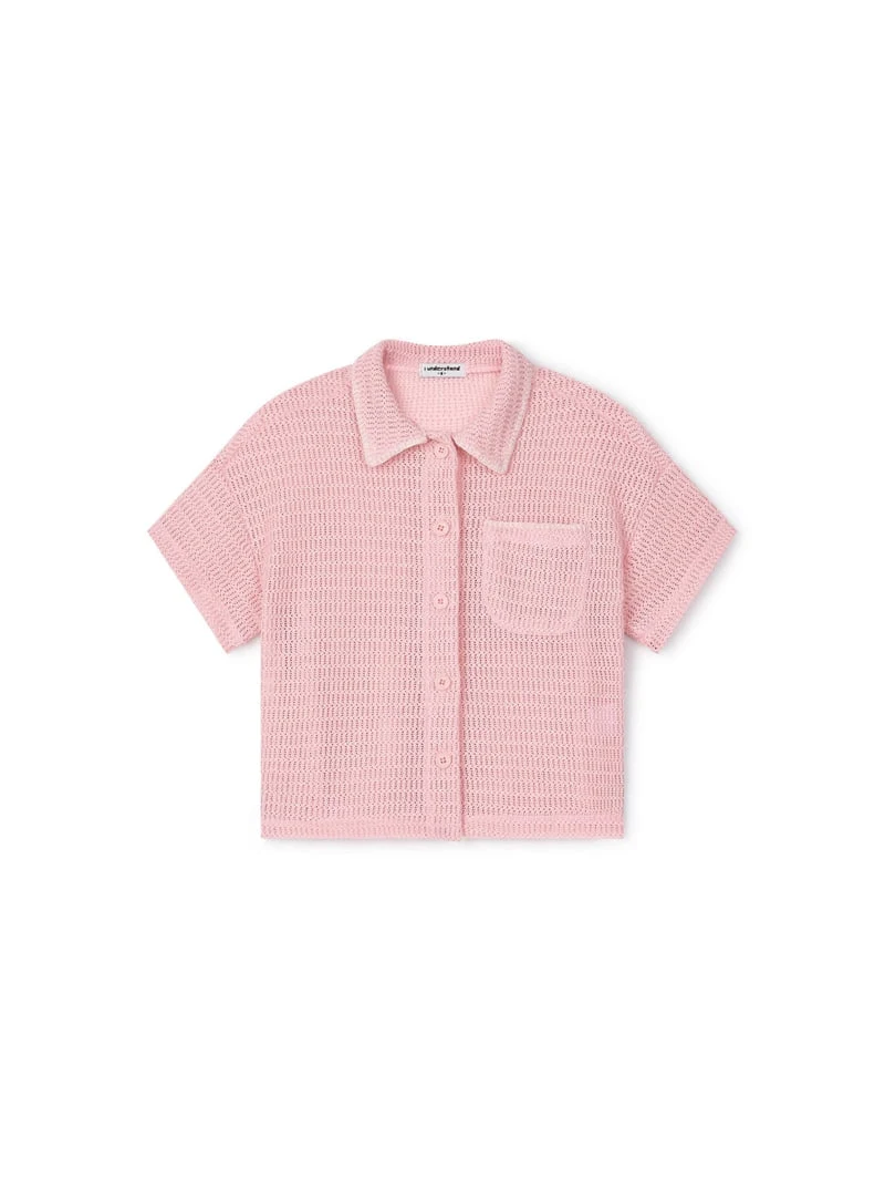 I Under Stand - Korean Children Fashion - #childofig - Crochet Shirt - 4