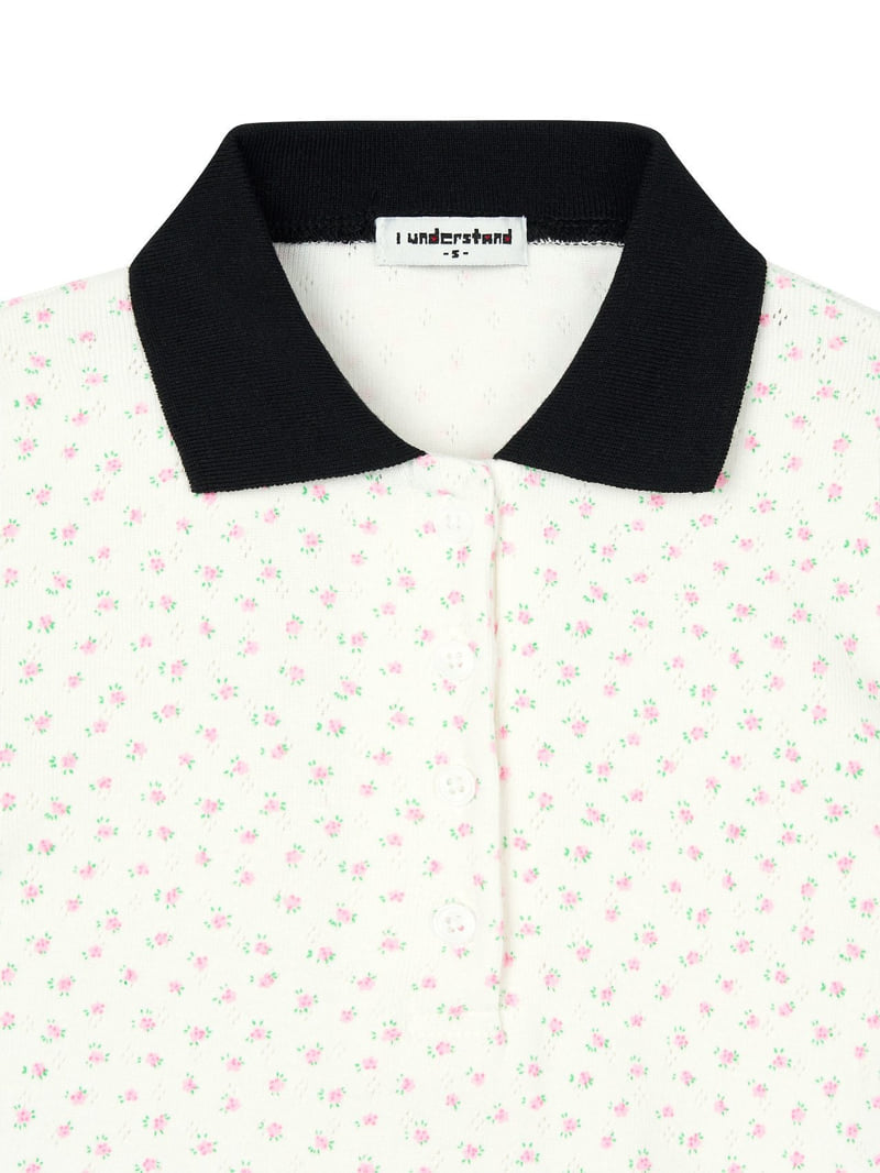 I Under Stand - Korean Children Fashion - #childrensboutique - Flower Collar Tee - 3