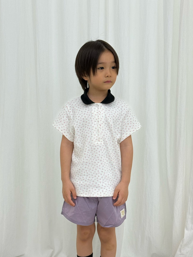 I Under Stand - Korean Children Fashion - #fashionkids - Flower Collar Tee - 6