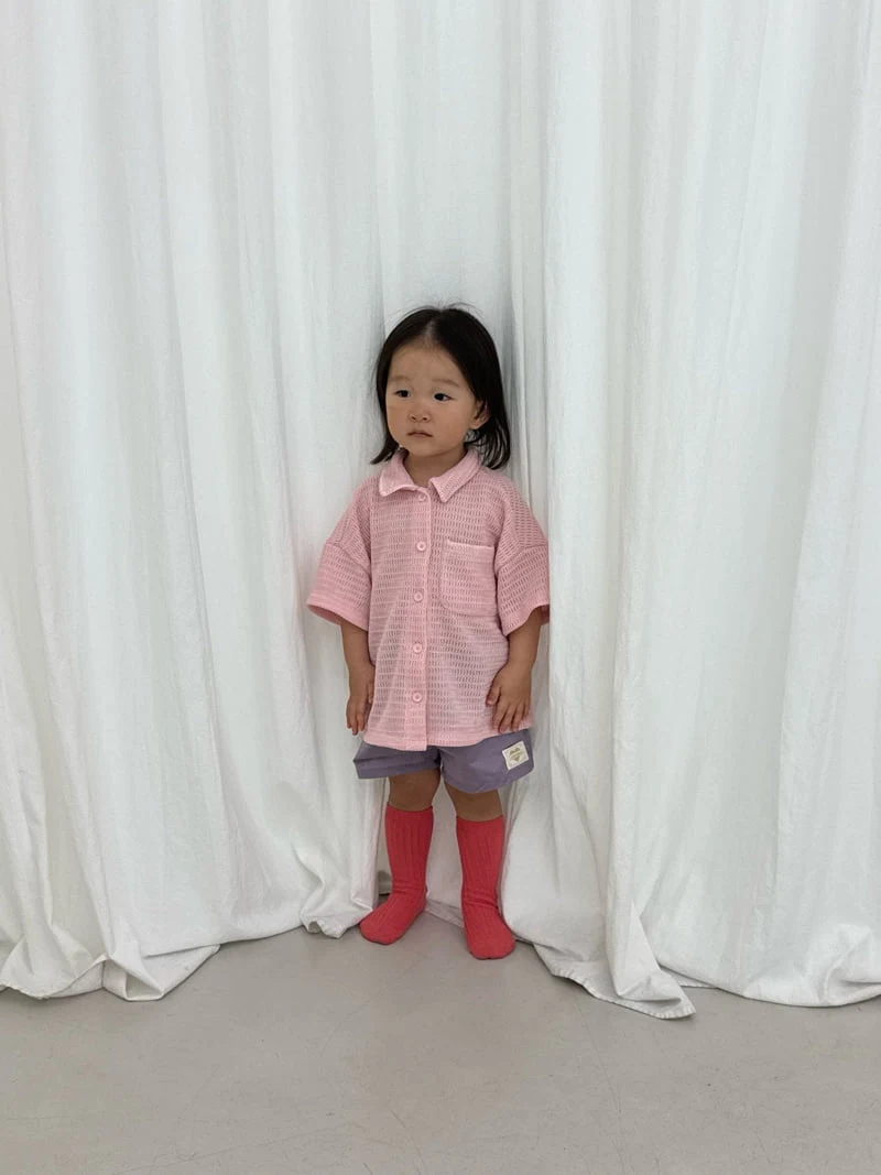 I Under Stand - Korean Children Fashion - #kidsshorts - Crochet Shirt - 8