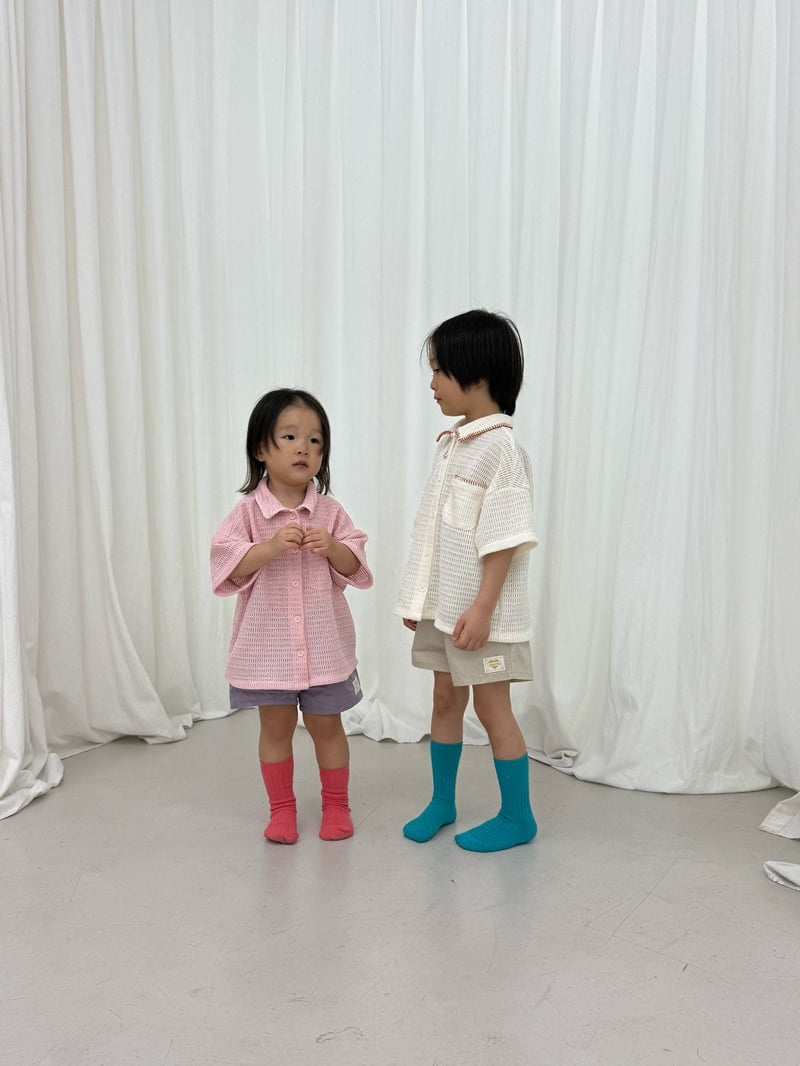 I Under Stand - Korean Children Fashion - #kidsstore - Crochet Shirt - 9