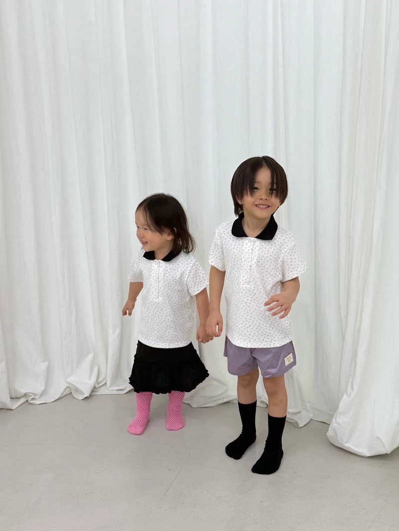 I Under Stand - Korean Children Fashion - #kidsstore - Flower Collar Tee - 8