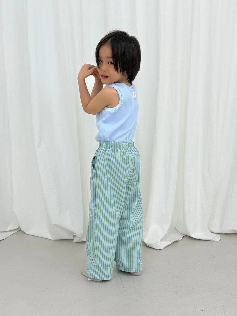 I Under Stand - Korean Children Fashion - #magicofchildhood - Stripe String Pants - 7