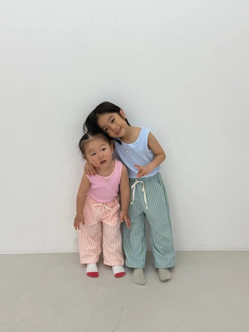 I Under Stand - Korean Children Fashion - #minifashionista - Stripe String Pants - 8