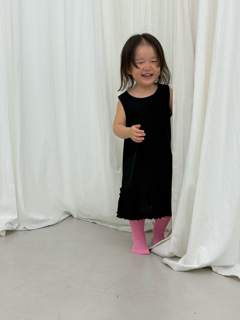 I Under Stand - Korean Children Fashion - #minifashionista - Frill Sleeveless One-piece - 6