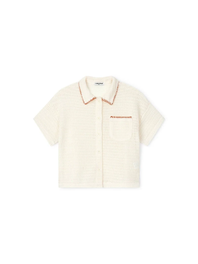 I Under Stand - Korean Children Fashion - #prettylittlegirls - Crochet Shirt